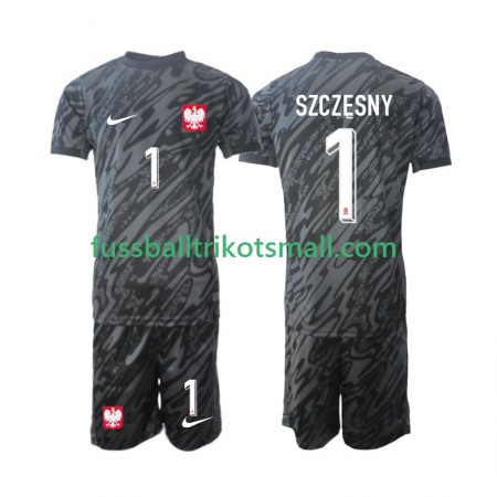 Fußballtrikots Polen Szczesny 1 Torwart Kinder 2024 Kurzarm Auswärts-trikot kaufen